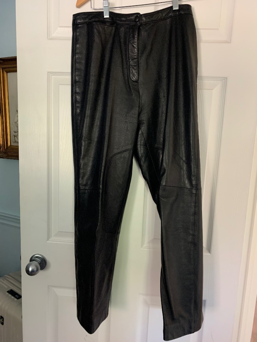 Women’s Black Leather Pants- Size 12